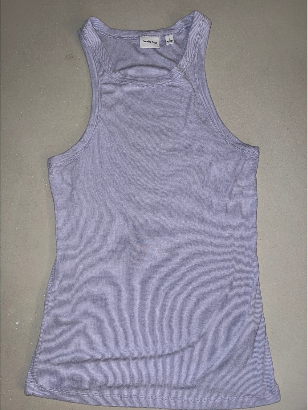 Aritzia Sunday Best lavender tank top size small